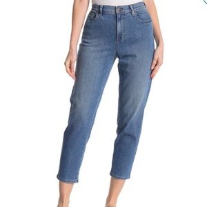 Eileen Fisher High Rise Tapered Crop Jeans
